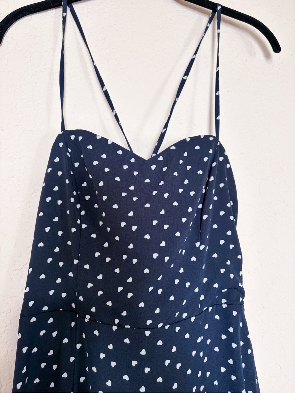Francesca's Collections Navy and White Midi Dress - Picture 8 of 12
